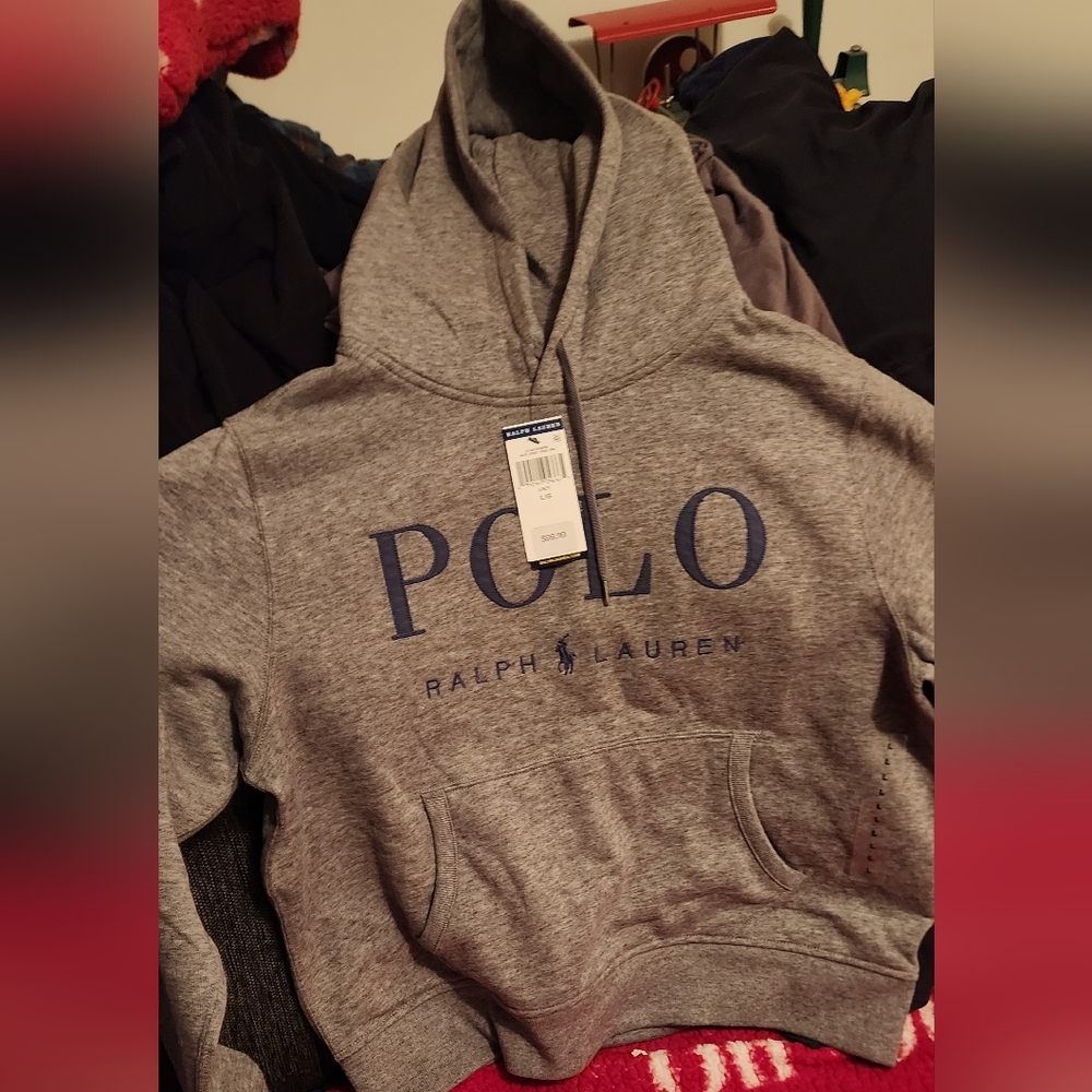 Nwt polo hoodie mens large